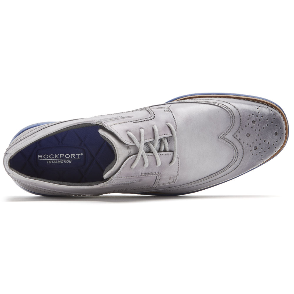 Sapatos Sociais Rockport Homem Prateadas - Total Motion Sport Wingtip - 73219WRCE